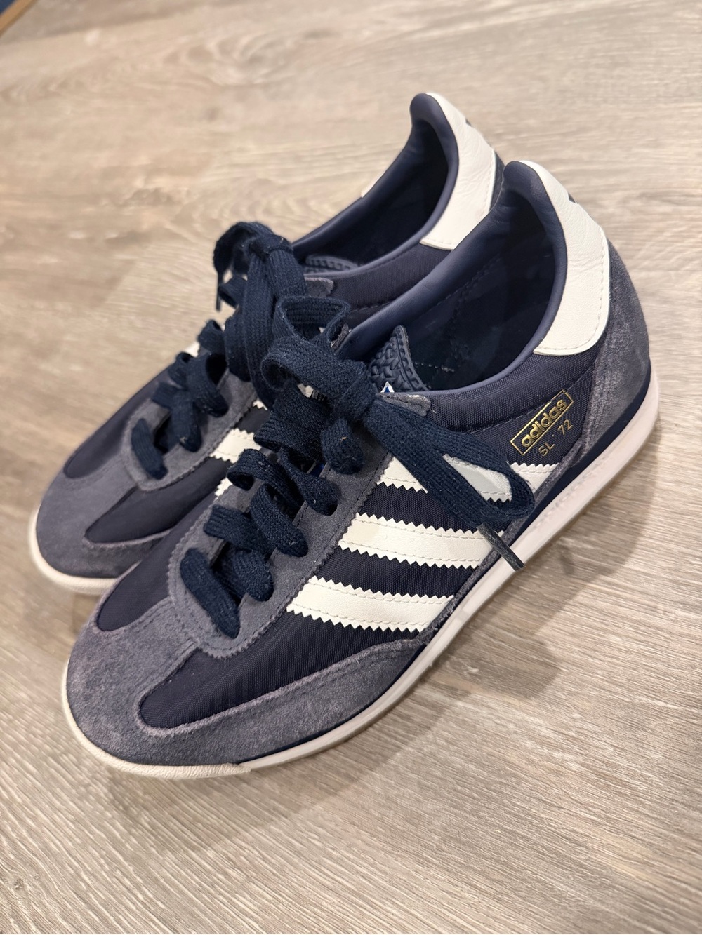 adidas Navy and White SL 72 Men's Sneakers